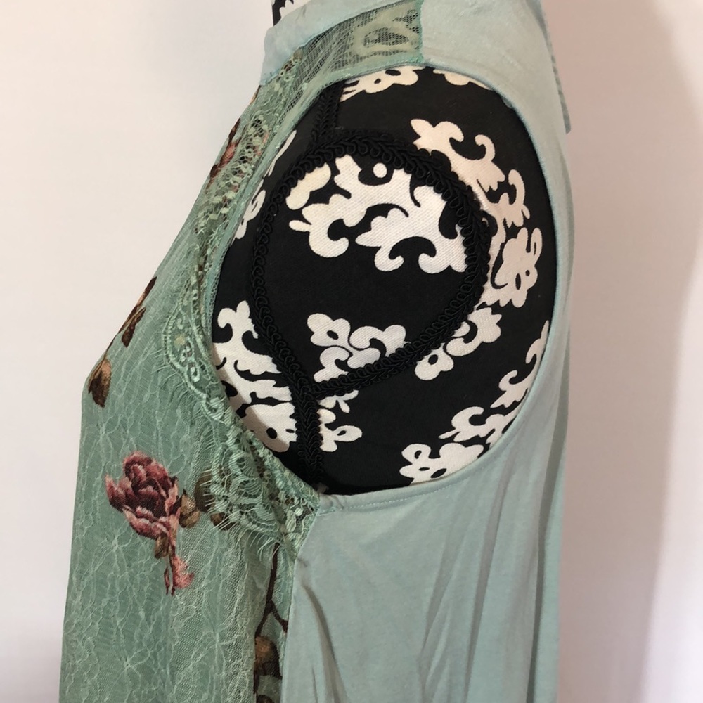 Lace sheer floral airy tank top fairy core - Picture 14 of 14